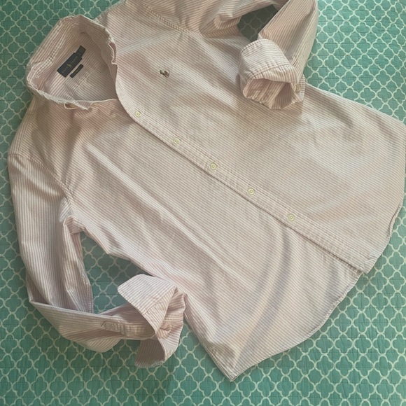 RALPH LAUREN Stripes Custom Fit Woman Shirt - Picture 3 of 8